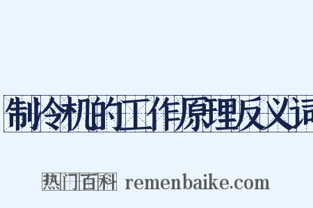 制冷机的工作原理反义词是什么意思的图片